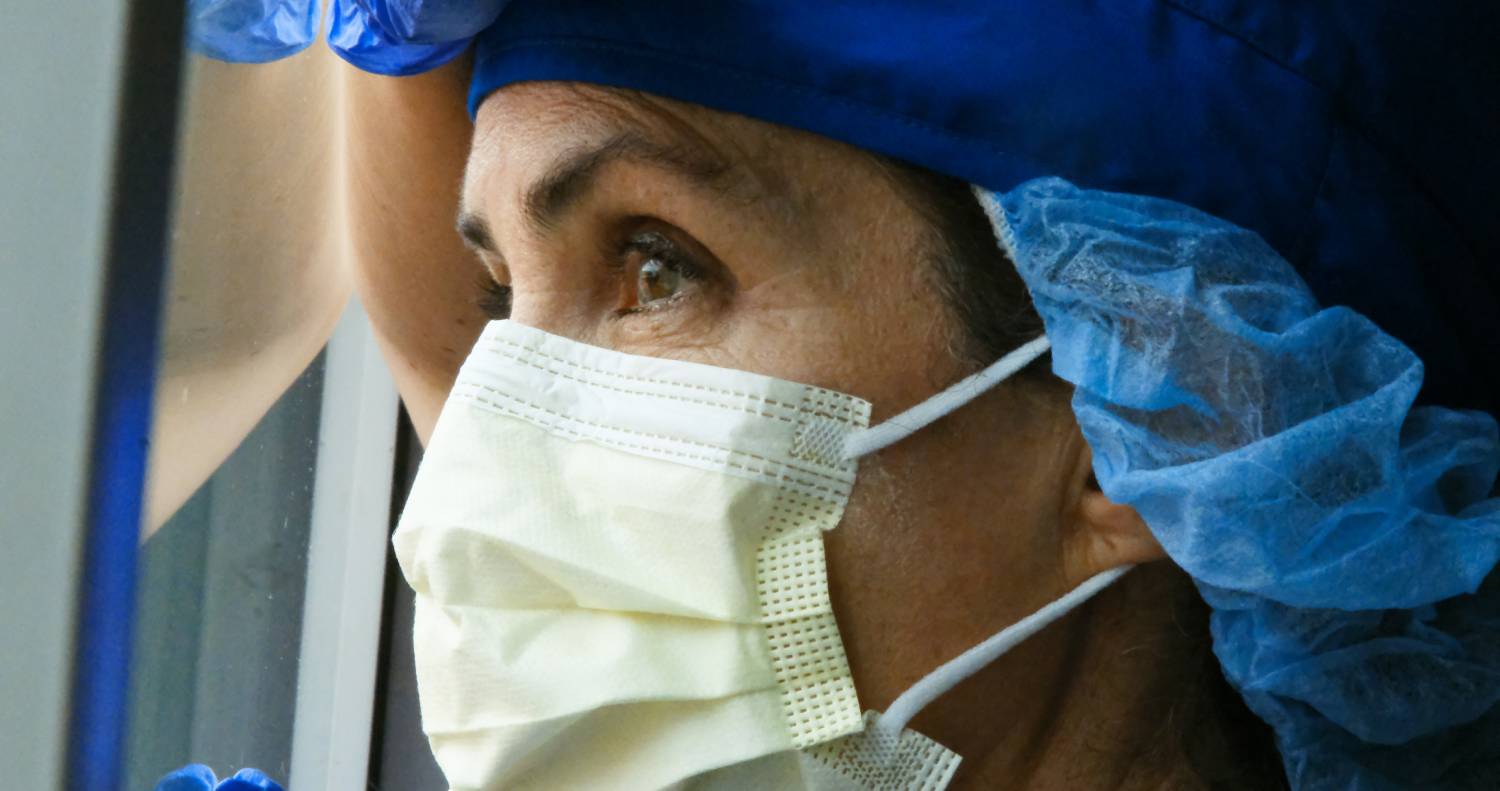 Image of healthcare worker in personal protective equipment during the COVID-19 pandemic